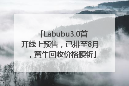 Labubu3.0首开线上预售，已排至8月，黄牛回收价格腰斩